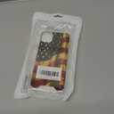 ZHONGWEI Clear Phone Case Compatible with iPhone 11 with American Flag-Art cc124 - Sleek Protection with Style and Durability for Any Smartphone Model.