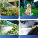 Garden Hose Nozzles,Hose Sprayer Nozzle Heavy Duty Metal Water Hose Spray Gun Nozzle with 3/4GHT Thread Brass Hose Quick Connect Fitting, for Watering Plants,Lawn,Washing Cars,Pets Shower