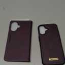 Wallet Case for iPhone 17 Compatible with Magsafe, 2-in-1 PU Leather Flip RFID Blocking Card Holder Stand Shockproof Magnetic Detachable Cover for iPhone 17 Case 6.3", Retro Purple