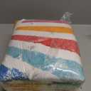 Topotdor Sun Rainbow Round Rug, Colorful Boho Kids Rug Ultra Soft Washable Nursery Rug for Bedroom Perschool Classroom, 47" Round