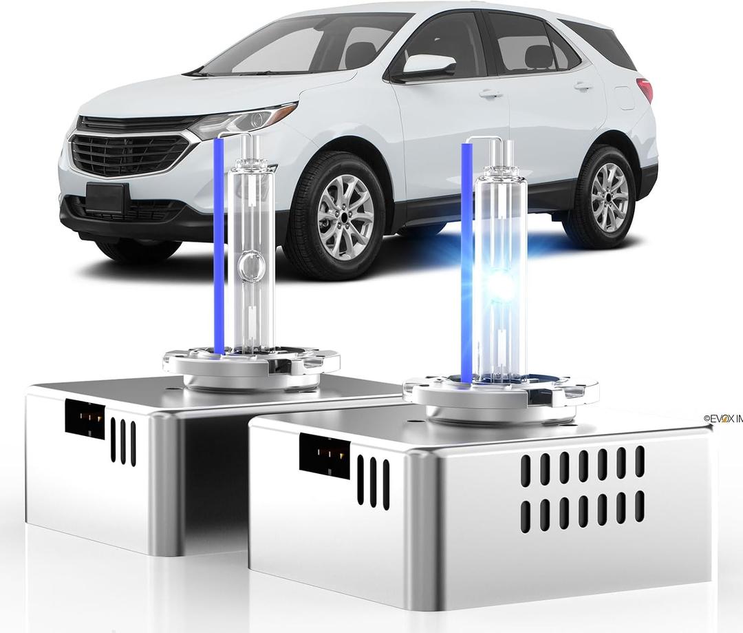 Fit for 2018-2021 Chevy Equinox GMC Terrain D5S HID Xenon Headlight Bulbs, 350% Brightness, High Low Beam Light Bulb, 8000K White Blue, Plug-N-Play, of 2