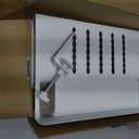 Desk Side Storage, Under Desk Storage, No Drill Steel Hanging Desk Organizer, Laptop Holder, Table Hanging Storages Holder for Office & Home (White)