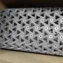 DEXI Front Door Mat Outside Entrance Rubber 24x36, Welcome Floor Doormat Heavy Duty Non Slip, Dirt Trapper Waterproof Exterior Entry Mats All Weather for Patio Entryway Drainage, Grey
