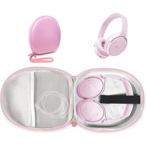 Case for Bose QuietComfort Bluetooth Headphones with Microphone, QuietComfort 45, 35, 35 II, Replacement case only (Pink)