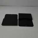 Marbrasse 2 Pack Magnetic File Holder - Paper Holder, Pocket Organizer,Hanging Wall File Organizer Office Supplies Storage, Magazine Mail Organizer Case for Notebooks,Planners,Letter (Black)