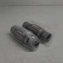 2PCS Exhaust Flex Pipe Stainless Steel Braid 2.5"Inch x 6"Inch w/Ends 10"Inch Long Heavy Duty