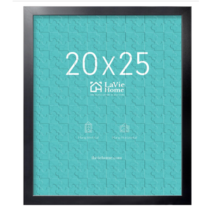 20x25 Picture Frame Black, Puzzles Frame for Wall Decoration, Classic Black Minimalist Style Suitable for Decorating Houses, Offices, Hotels, Puzzles Posters Photos or Artwork（1 Pack）