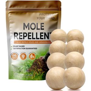 Mole Repellent Outdoor,Vole Repellent,Groundhog Repellent Outdoor,Mole Control,Mole Deterrent for Yard,Safe for Family, Pets & Plants,Lasts up to 60 Days - 8P