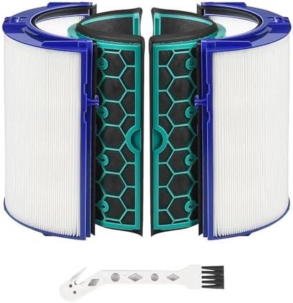 TP04 Replacement Filter Compatible with Dyson HP04 DP04 TP05 DP05 Air Purifier Sealed Two Stage Pure Cool Fan Combi 360° Glass HEPA Filter & Activated Carbon Filter, #969048-01