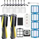 Accessories Kit for Shark IQ R101AE (RV1001AE) IQ R101 (RV1001) AV911S EZ AV1010AE IQ Robot Vacuum Cleaner Replacement Parts Pack of Main Brush, Filters, Side Brushes