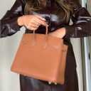 xxxiticat Women's Leather Skirt Set Long Sleeve Button Down Blouse Shirt Short Mini Skirt Two Piece Suit PU Leather Co-ords