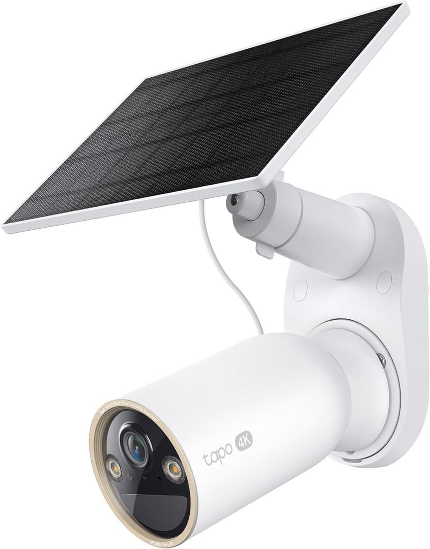 Tapo MagCam 4K Outdoor Wireless Security Camera Battery Power with Solar Charging, Magnetic Mount, Person/Vehicle Detection, Subscription-Free Local or Optional Cloud, Works with Alexa, C460 KIT