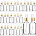 Roshtia 30 Pcs 2 oz/ 60 ml Clear Glass Spray Bottle Refillable Perfume Atomizer Clear Decorative Empty Bottles with Fine Mist Sprayer Pump for Face Body Travel