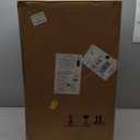 Amazon Basics Smudge Resistant Rectangular Trash Can with Soft-Close Lid, Foot Pedal, Removable Inner Bucket, 50 Liter/13.2 Gallon, Brushed Stainless Steel, Satin Nickel Finish