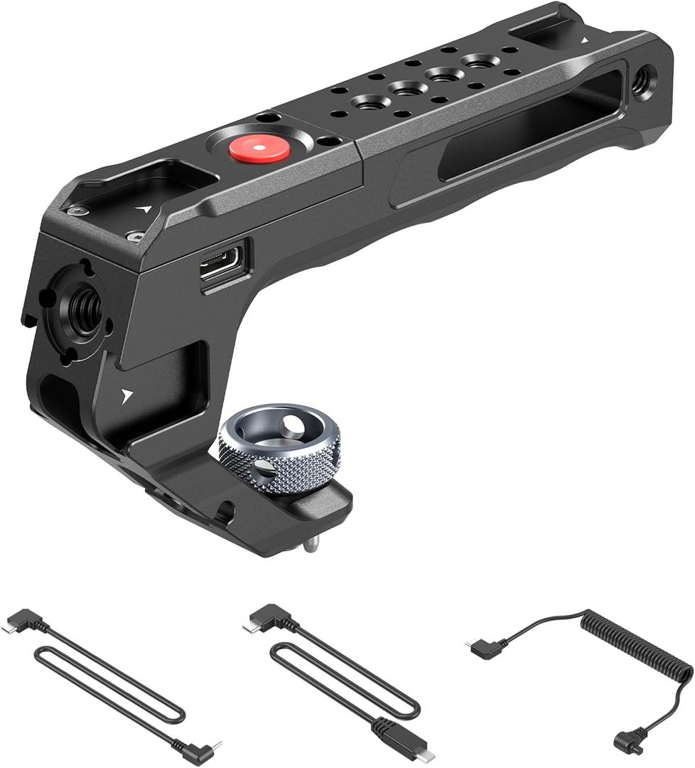 SMALLRIG Top Handle with Record Start/Stop Remote Trigger for ARRI 3/8-16 Hole, Compatible with Sony A7 III/ FX3/ A6600, for Canon R5II/ R5C, for FUJIFILM X-H2S/ X-T5, for Panasonic S5 II/ GH5