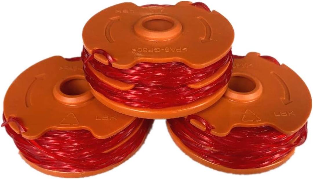 2 x LBK Replacement Spool for Worx WA0007, Made in USA, 3 Pack