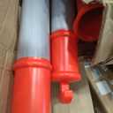 BATTIFE 45" Delineator Post with Base, Traffic Delineator Cones with Reflective Collar for Driving Practice, Construction Work (3, Orange, 45 inch)
