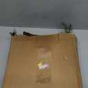 Luinabio 6 Pcs Small Christmas Norfolk Wreaths Evergreen 12.6 Inch Christmas Kitchen Cabinet Mini Wreaths Real Touch with Bow and Burgundy Ribbon for Xmas Front Door Window Home Table Pillar Decor