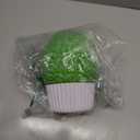 Catnip Feeder - Cat Face Scratcher Wall Corner Massage Comb for Indoor Cats Self Grooming Brush (Green)