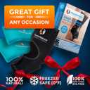 PhysioNatural Foot & Ankle Ice Wrap with 2 Cold Gel Packs  Great for Sprained Ankle, Achilles Tendon Injuries, Plantar Fasciitis, Bursitis & Sore Feet  Cold Therapy Pain Relief (XS-XL)