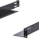 RackPath 1U 4-Post Server Rack Rail, 20.2-32 Inch Adjustable Depth - 110lbs Capacity, 1.75 X 3.46 X 20.2-32 Inches