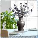 Giegxin 3 Pcs 32 Inch Artificial Spring Blueberry Stems Faux Blueberry Picks Fake Village Blue Berry Branch Floral Arrangement Decor Long Blue Berry Stem for Spring Summer Vase DIY Craft