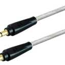 GE Pro 3.5mm Auxiliary Cable, 3ft Audio Cord, Premium Aux Cord for Car, Phone/Tablet, iPad, Home Stereo System and More, 33523