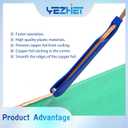 Copper Foil Hand Foiler for Stained Glass, Stained Glass Copper Foiling Tool (7/32 in)