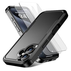 RonShieh for iPhone 17 Case [Shockproof] [Dropproof] [Heavy Duty Protection] [Pocket-Friendly] Slim & Tough Non-Slip Protective Phone Cover for iPhone17 6.3inch, Black