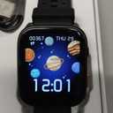 Kids Smart Watch with Puzzle Games, 1.83" Kids Watches Heart Rate, Sleep Monitor, Pedometer, Alarm Clock, Flashlight, Gift for 6-16 Year Old Boys Girls Toys (Black)