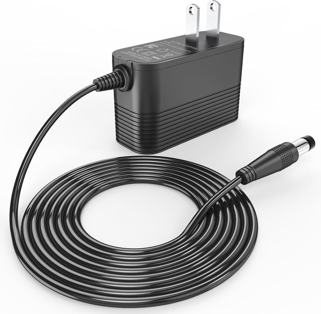 12V 2A Power Adapter for Vanity Mirror with Lights Compatible with Hansong, Fenair, Leishe, Hasipu, COOLJEEN, FENNIO Vanity Mirror Power Cord Adapter