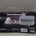 OVENTE Electric Countertop Double Burner, 1700W Cooktop with 6" and 5.75" Stainless Steel Coil Hot Plates, 5 Level Temperature Control, Indicator Lights and Easy to Clean Cooking Stove, Black BGC102B