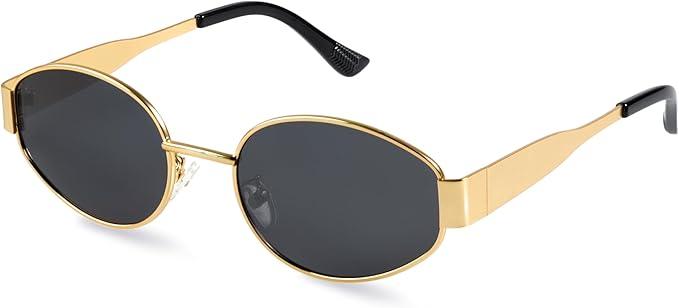 livho 2025 Trendy Oval Sunglasses - Stylish Polarized Shades for Everyday - Retro Metal Frames livho 2025 Trendy Oval Sunglasses - Stylish Polarized Shades for Everyday - Retro Metal Frames