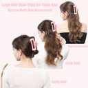 18 Pack Hair Claw Clips,Hair Clips For Women,Large Hair Claw Clips For Thick Hair,Nonslip Matte Hair Clips Hair Accessories Women Girl Birthday Christmas Gift (18 Pack Pink)