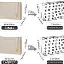 Toiletry Pouch 19 26 Bag Organizer Insert for Cosmetics Tidy Organizer,Felt Purse Organizer Insert Ladies Tote Handbag Liner Pocket Organizer with Keychain & Gold Buckle & Zip(Large-26,Beige)