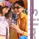 3 x for Motorola Edge 2025 Case,Moto Edge 2025 Phone Case,Military Grade Protective Slim Soft TPU+Hard PC,Girls Women Crystal Clear Flower Pattern Case Cover for Moto Edge 2025 (Purple) (Golden Shield Flower Series-Purple)