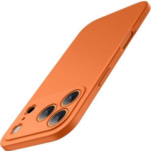 JETech Case for iPhone 17 Pro Max 6.9-Inch, Camera Lens Full Protection, Soft TPU Protective Phone Cover with Matte Finish, Shockproof (Orange)