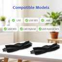 L60 L50 Replacement Roller Brush Compatible for Eufy L60, L60 SES, L60 Hybrid, L60 Hybrid SES, L50, L50 SES Robotic Vacuums, Includes 3 Main Rolling Brushes, 1 Cleaning Tool