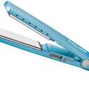BaBylissPRO Nano Titanium Ionic Flat Iron Hair Straightener, 1/ 4" Hair Straightener Iron for Smooth, Shiny, Frizz- Free Hair and All Hair Types, Blue