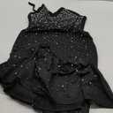 MAYFASEY Women's Sexy Elegant Rhinestone Hot Drilling Process Bodycon Dress Party Club Night Out Dress Long Evening Dresses (01# Black, Small)