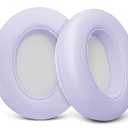 Protein Leather Replacement Ear Pads for Audio Technica M50X/ M40X, Steelseries Arctis, Sony MDR 7506, Turtle Beach Stealth 400/ 600 & More - Cushions with Memory Foam & Added Thickness - Purple