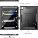 Soke Case for iPad Pro 13 Inch M5/M4 & iPad Air 13 Inch M4/M3/M2(2026/2025/2024), iPad Pro 12.9(2022 2021 2020,6th/5th/4th Gen), Rugged Shockproof Protective Cover - New Black