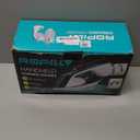 Steam Iron for Clothes, 1600W 2-in-1 Iron & Steamer with Detachable Ceramic Soleplate, Converts from Steamer to Iron in Seconds, Auto-Off, Self-Cleaning, Wrinkle Remover for All Fabrics (white)