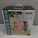 Cooluli Mini Fridge for Bedroom - Car, Office Desk & Dorm Room - Portable 4L/6 Can Electric Plug In Cooler & Warmer for Food, Drinks, Skincare Beauty & Makeup - 12v AC/DC & Exclusive USB Option, Pink