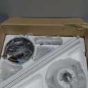 TCL Ceiling Fans with Lights, 52 Inch Low Profile Ceiling Fan with Light and Remote Control, Flush Mount, DC Reversible Motor, Noiseless, 6 Speeds Ceiling Fan for Bedroom (White)