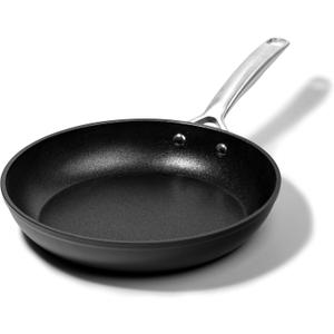 Granitestone 8 Inch Nonstick Frying Pan Skillet, Hard Anodized Granite Coating, PFOA Free, Metal Utensil Safe for Eggs & Omelets, Dishwasher & Oven Safe to 500F, Induction Compatible, Black