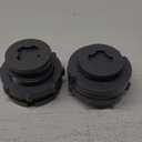 JoyTube 1.25 Female PVC Bulkhead Fitting with Plug Silicon Seal Gasket Water Tank Connector for 2.5 Inch Hole Saw Rain Barrels, Aquariums Pack of 2