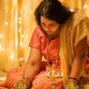 Diwali Shadow Diya Indian Lord Lakshmi Tea Light Holders for Diwali Decoration Gift Traditional Dawali Shadow Lamps Religious Tealight Candle Holder Return Gifts for Indian Housewarming Pooja Favor