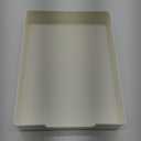 Letter-Size Desk Drawer Organizer, A4 Plastic Paper Tray, Stackable File Holder for Office, School, Home Storage (White)