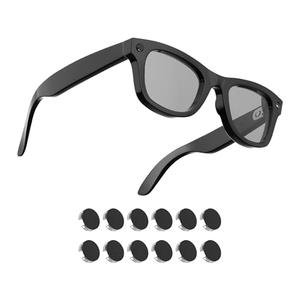 HiBloks LED Light Blocking Stickers Compatible with Ray-Ban Meta Wayfarer/Skyler/Headliner/Oakley Meta HSTN Accessories, Blackout LED Covers for Smart Glasses, Low-Tack Restickable Sticker (10Pcs)
